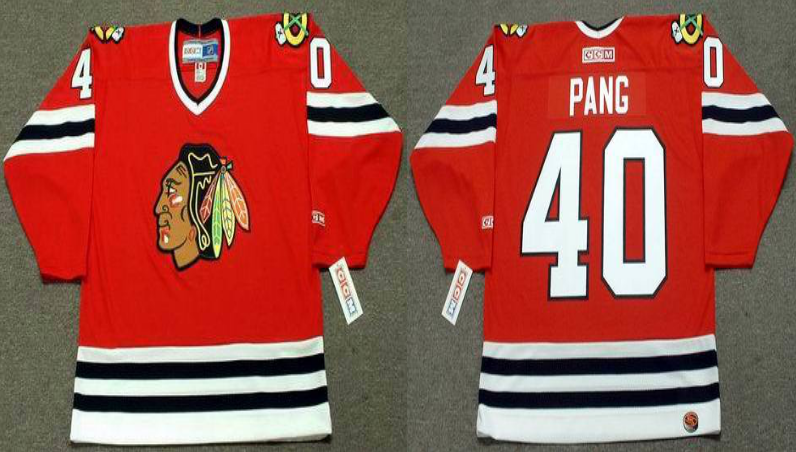 2019 Men Chicago Blackhawks 40 Pang red CCM NHL jerseys